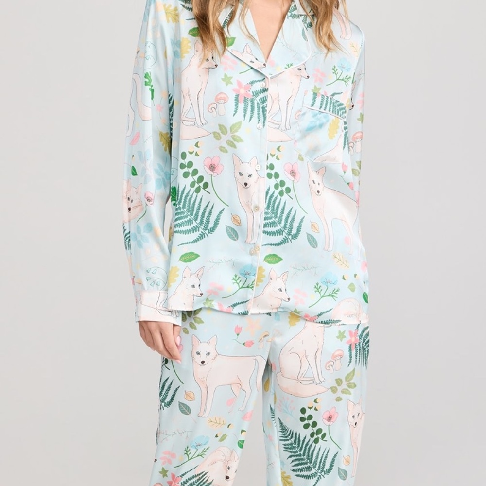 Karen Mabon Artic Fox Long PJ Set Size M - Picture 6 of 6